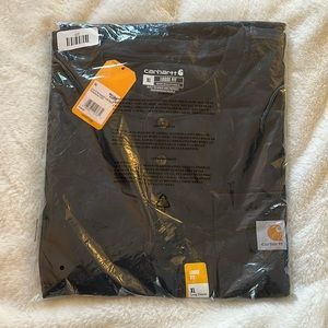 Carhartt Long Sleeve Loose Fit Navy Henley Style Shirt size XL